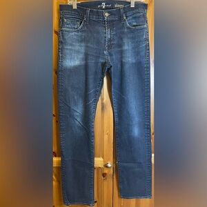 7 For All Mankind Slimmy Straight Leg Jeans Men’s Blue Denim 31